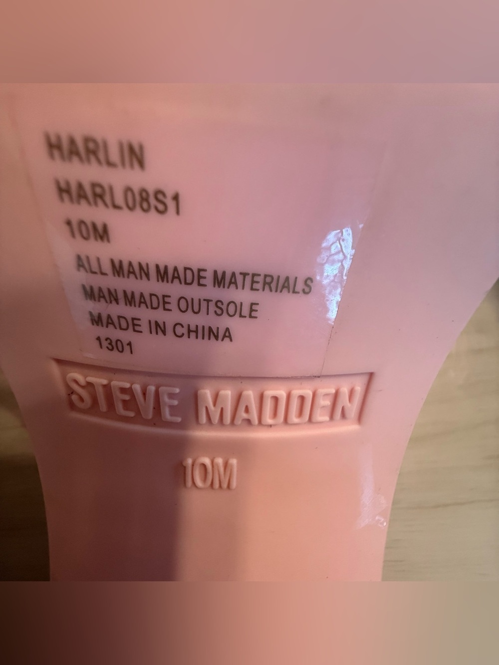 🩵 Steve Madden Harin Sandals Pink Baby Blue Patent Slide Mules 10 Barbie - Picture 7 of 16